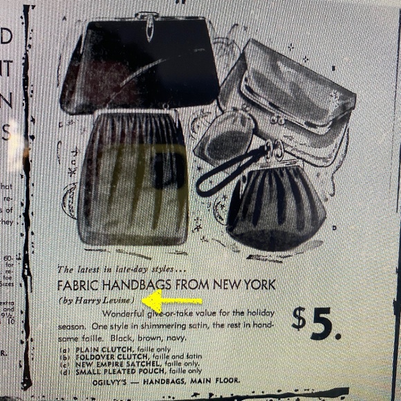 Vintage HL Harry Levine Gold Lamé Evening Handbag & Attached Coin Purse - Picture 16 of 16